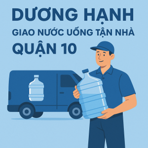 Giao nước uống tận nhà Quận 10 - Giao cả ngoài giờ hành chính
