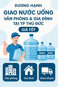 Giao nước uống Văn phòng & Gia đình tại TP Thủ Đức - Giá Tốt