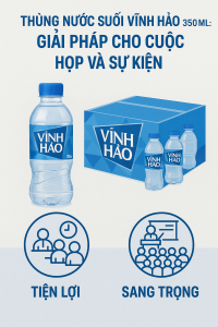 Thùng Nước Khoáng Vĩnh Hảo 350ml